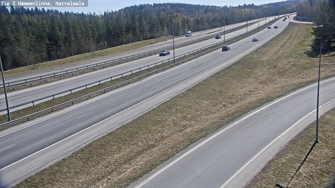 Weather Camera Image Road 3 Hämeenlinna, Hattelmala, Hämeenlinna, Kanta-Häme