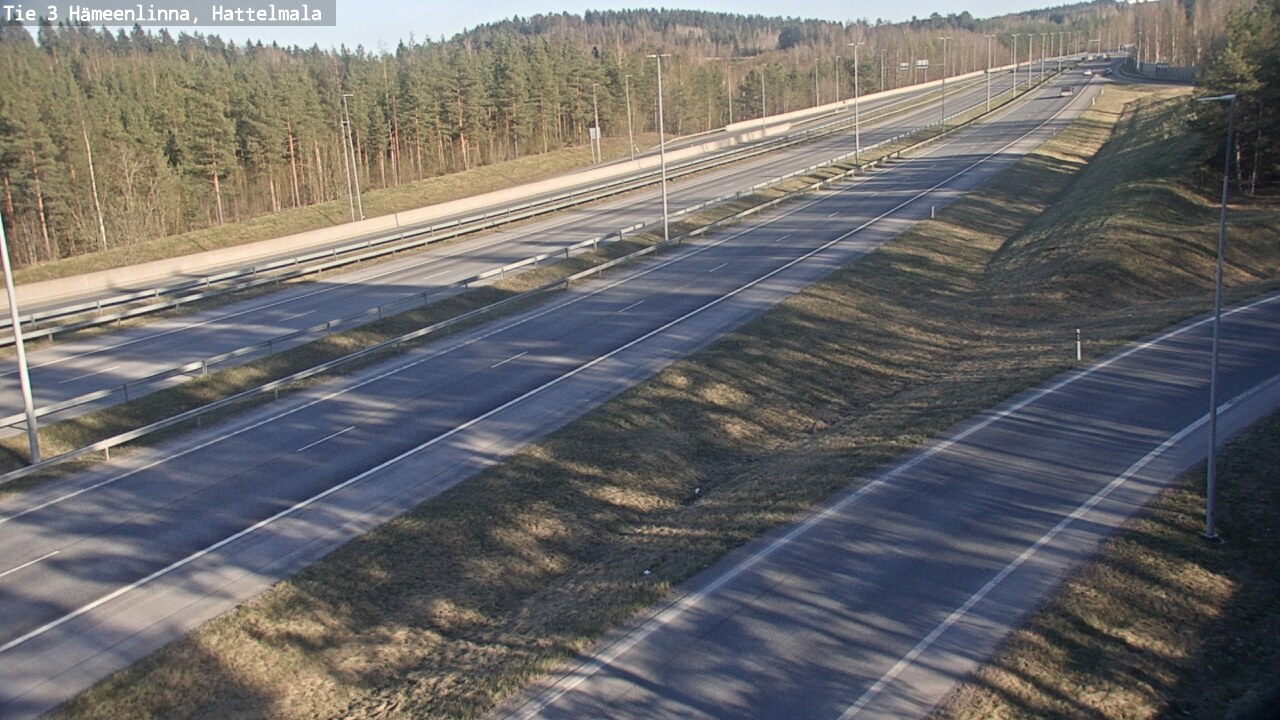 Weather Camera Image Road 3 Hämeenlinna, Hattelmala, Hämeenlinna, Kanta-Häme