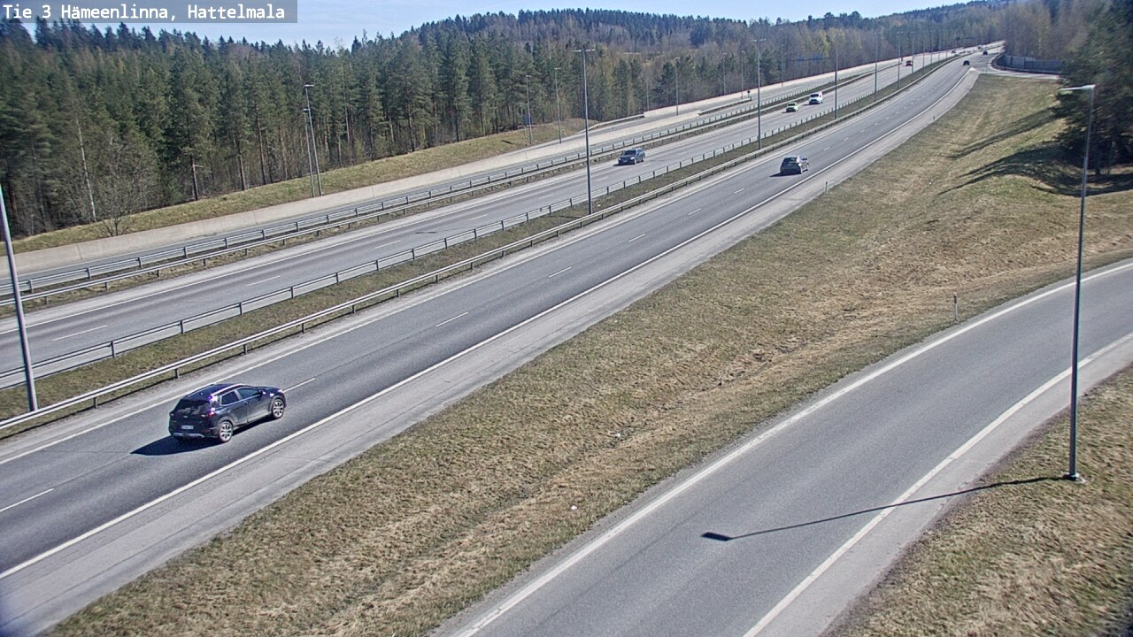 Weather Camera Image Road 3 Hämeenlinna, Hattelmala, Hämeenlinna, Kanta-Häme