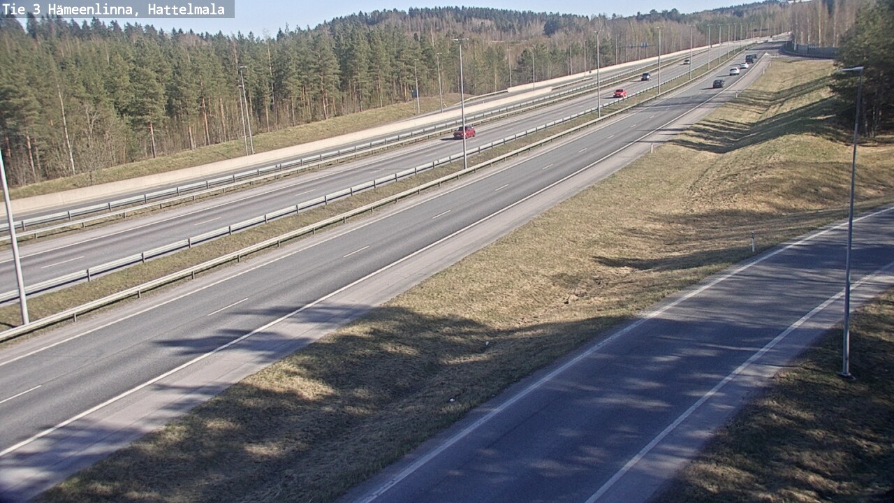Weather Camera Image Road 3 Hämeenlinna, Hattelmala, Hämeenlinna, Kanta-Häme