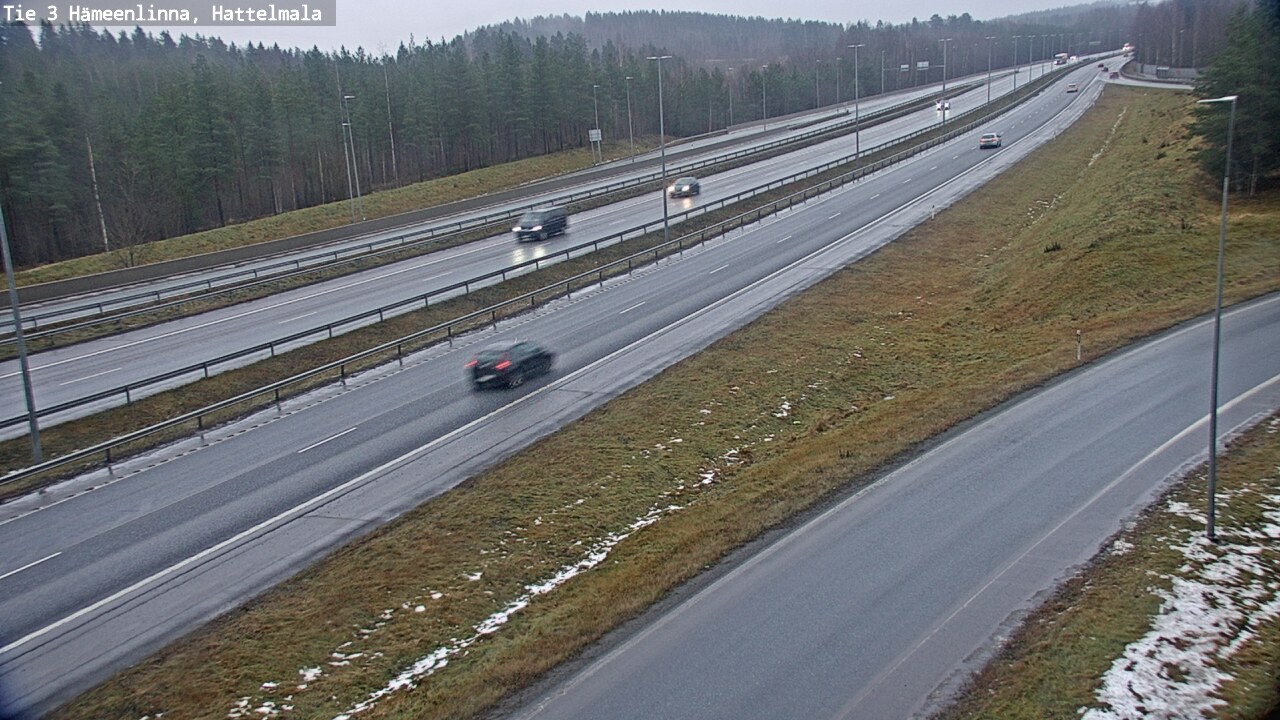 Weather Camera Image Road 3 Hämeenlinna, Hattelmala, Hämeenlinna, Kanta-Häme