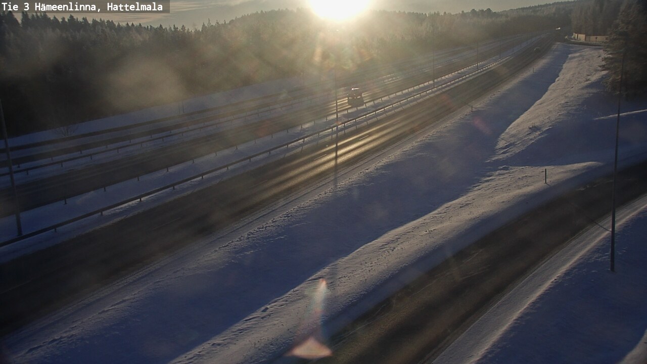 Weather Camera Image Road 3 Hämeenlinna, Hattelmala, Hämeenlinna, Kanta-Häme