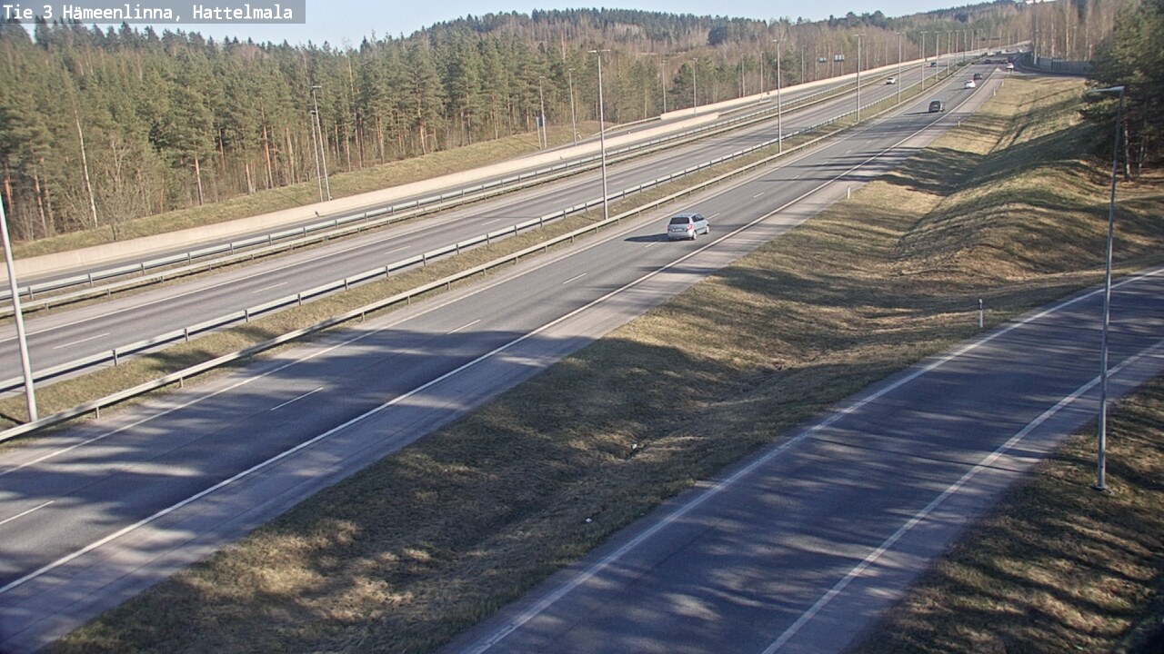 Weather Camera Image Road 3 Hämeenlinna, Hattelmala, Hämeenlinna, Kanta-Häme