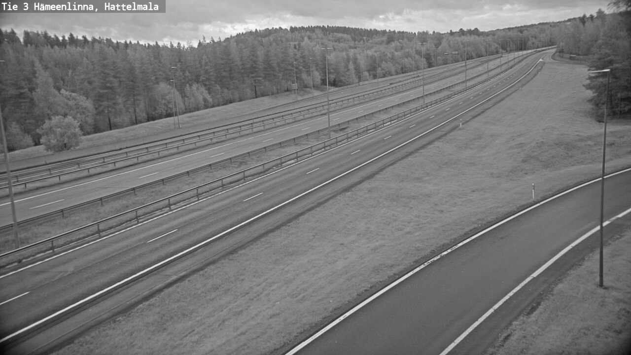 Weather Camera Image Road 3 Hämeenlinna, Hattelmala, Hämeenlinna, Kanta-Häme