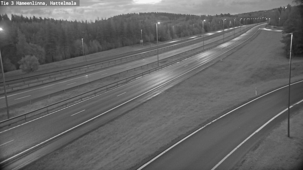 Weather Camera Image Road 3 Hämeenlinna, Hattelmala, Hämeenlinna, Kanta-Häme