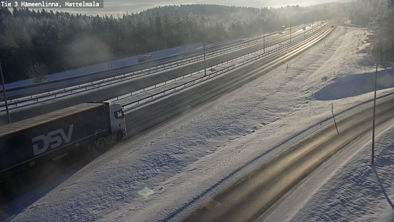 Weather Camera Image Road 3 Hämeenlinna, Hattelmala, Hämeenlinna, Kanta-Häme