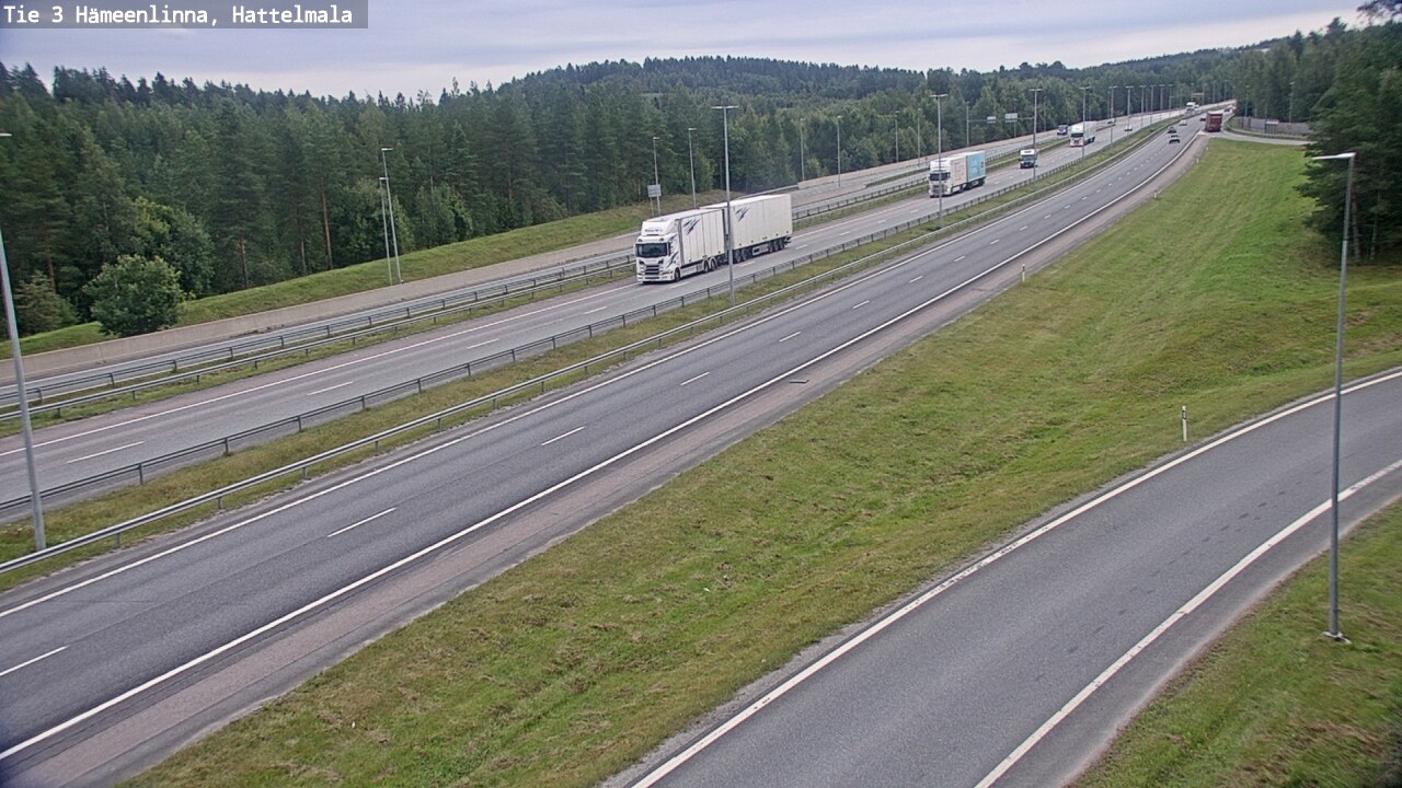 Weather Camera Image Road 3 Hämeenlinna, Hattelmala, Hämeenlinna, Kanta-Häme