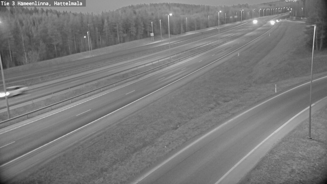 Weather Camera Image Road 3 Hämeenlinna, Hattelmala, Hämeenlinna, Kanta-Häme