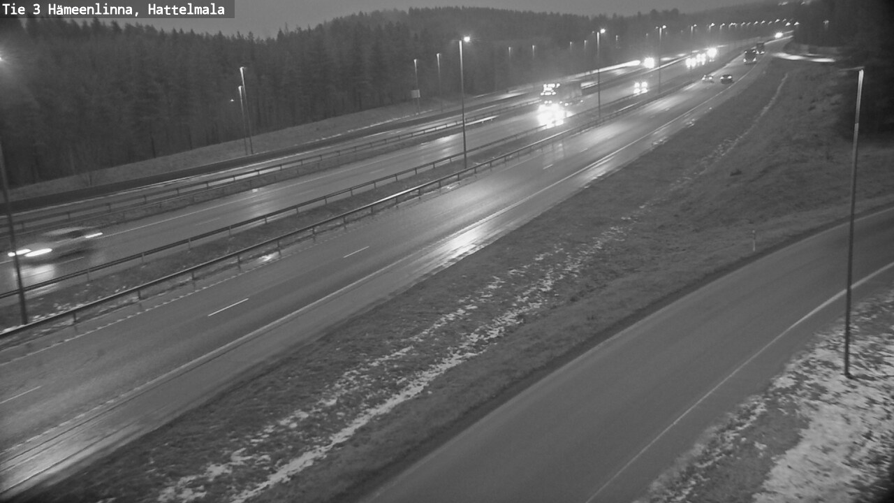 Weather Camera Image Road 3 Hämeenlinna, Hattelmala, Hämeenlinna, Kanta-Häme