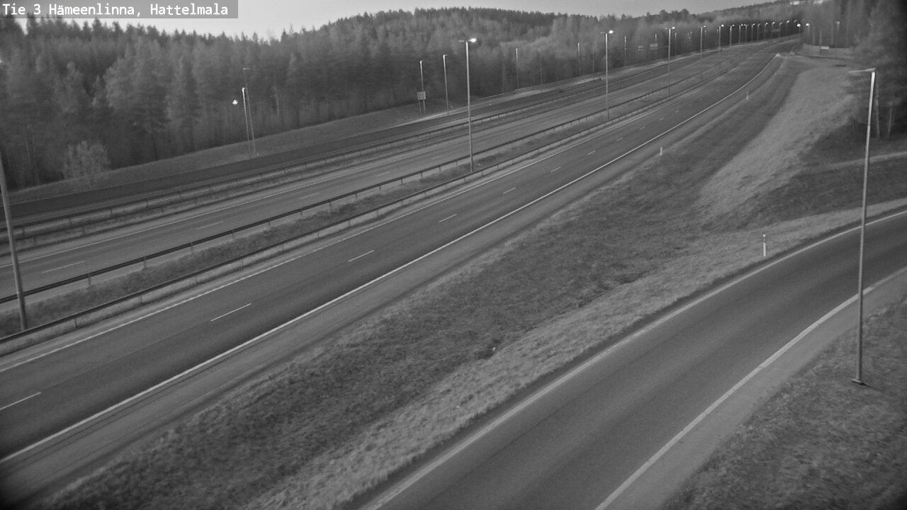 Weather Camera Image Road 3 Hämeenlinna, Hattelmala, Hämeenlinna, Kanta-Häme