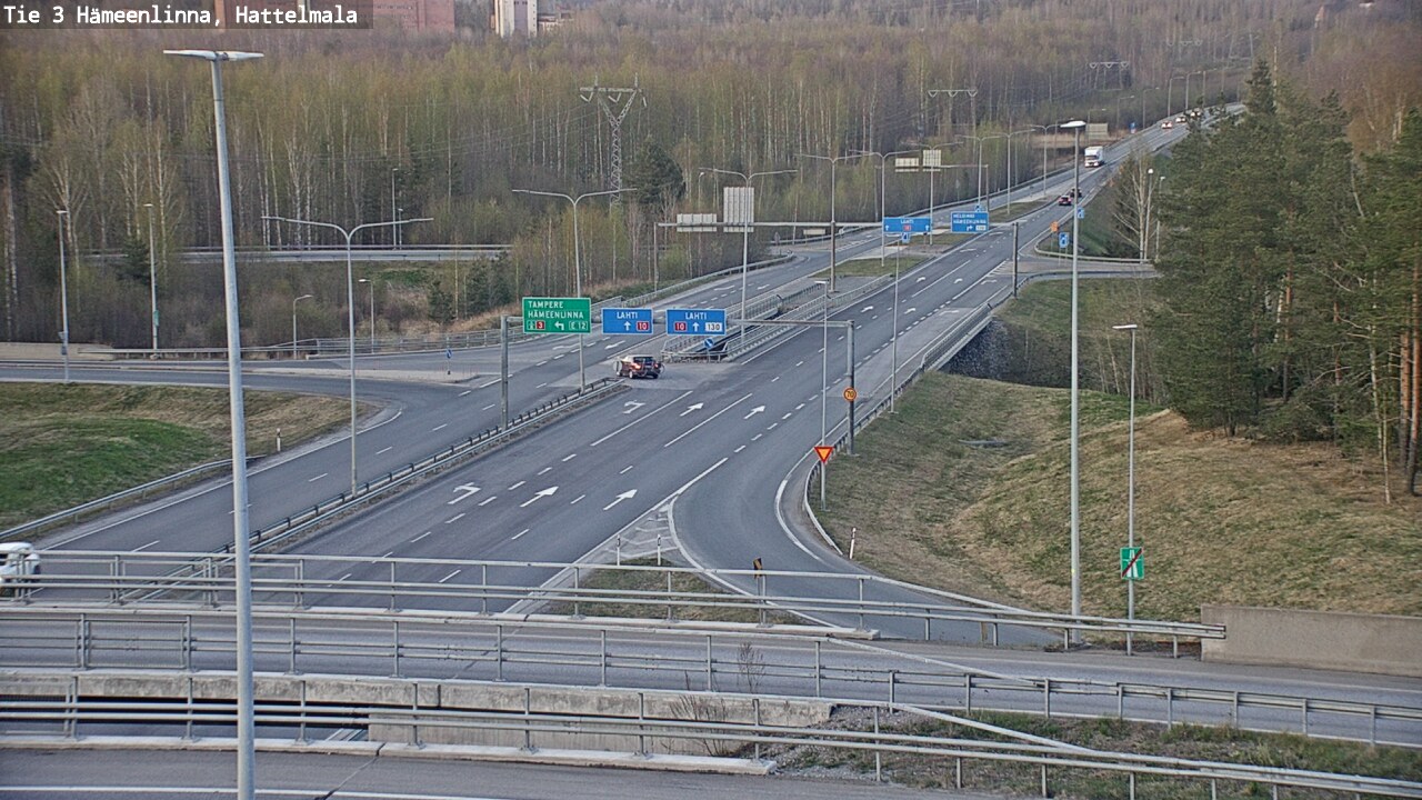Weather Camera Image Road 3 Hämeenlinna, Hattelmala, Hämeenlinna, Kanta-Häme
