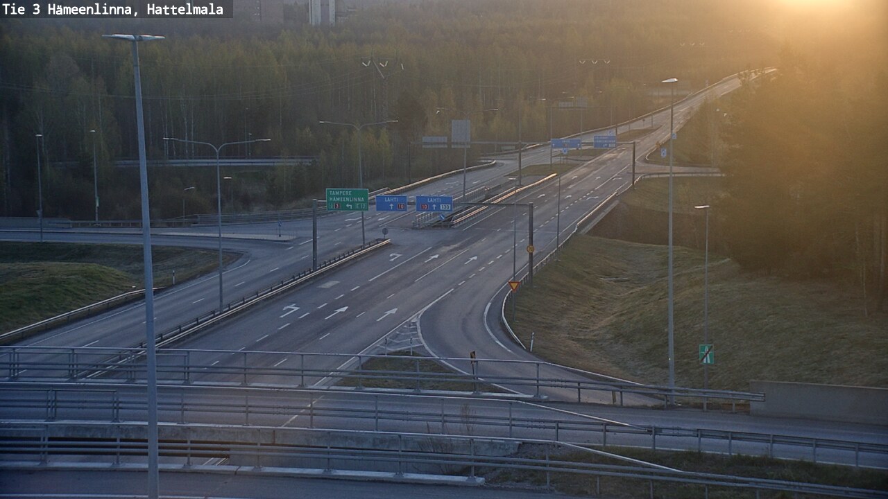Weather Camera Image Väg 3 Tavastehus, Hattelmala, Hämeenlinna, Kanta-Häme