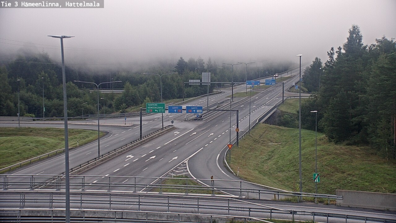 Weather Camera Image Road 3 Hämeenlinna, Hattelmala, Hämeenlinna, Kanta-Häme