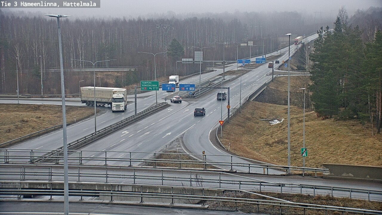 Weather Camera Image Road 3 Hämeenlinna, Hattelmala, Hämeenlinna, Kanta-Häme