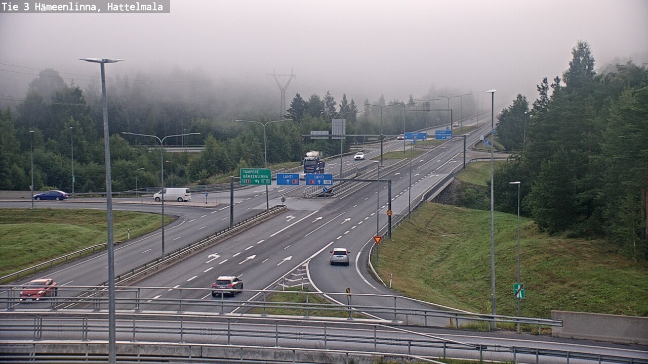 Weather Camera Image Road 3 Hämeenlinna, Hattelmala, Hämeenlinna, Kanta-Häme