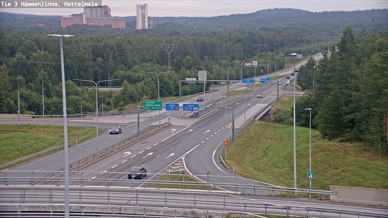 Weather Camera Image Road 3 Hämeenlinna, Hattelmala, Hämeenlinna, Kanta-Häme
