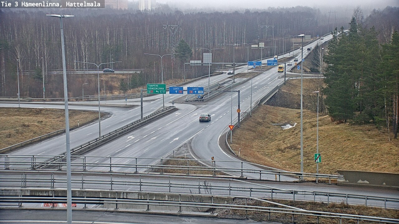 Weather Camera Image Road 3 Hämeenlinna, Hattelmala, Hämeenlinna, Kanta-Häme