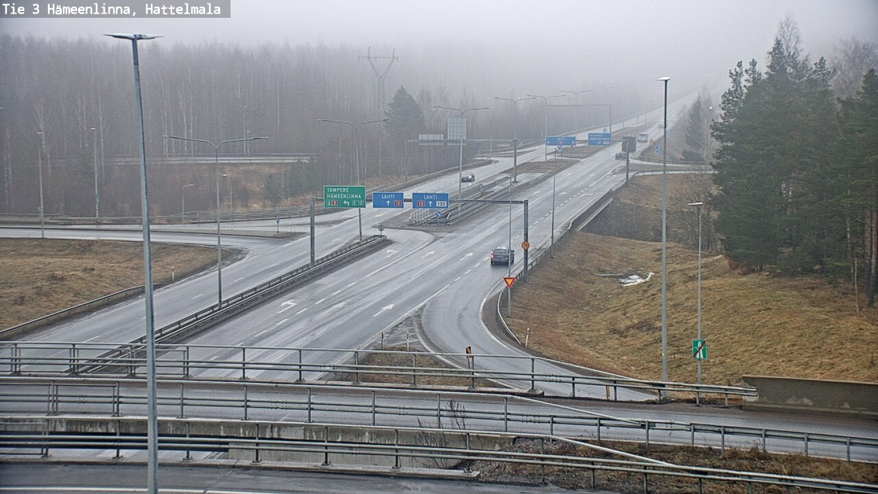 Weather Camera Image Road 3 Hämeenlinna, Hattelmala, Hämeenlinna, Kanta-Häme