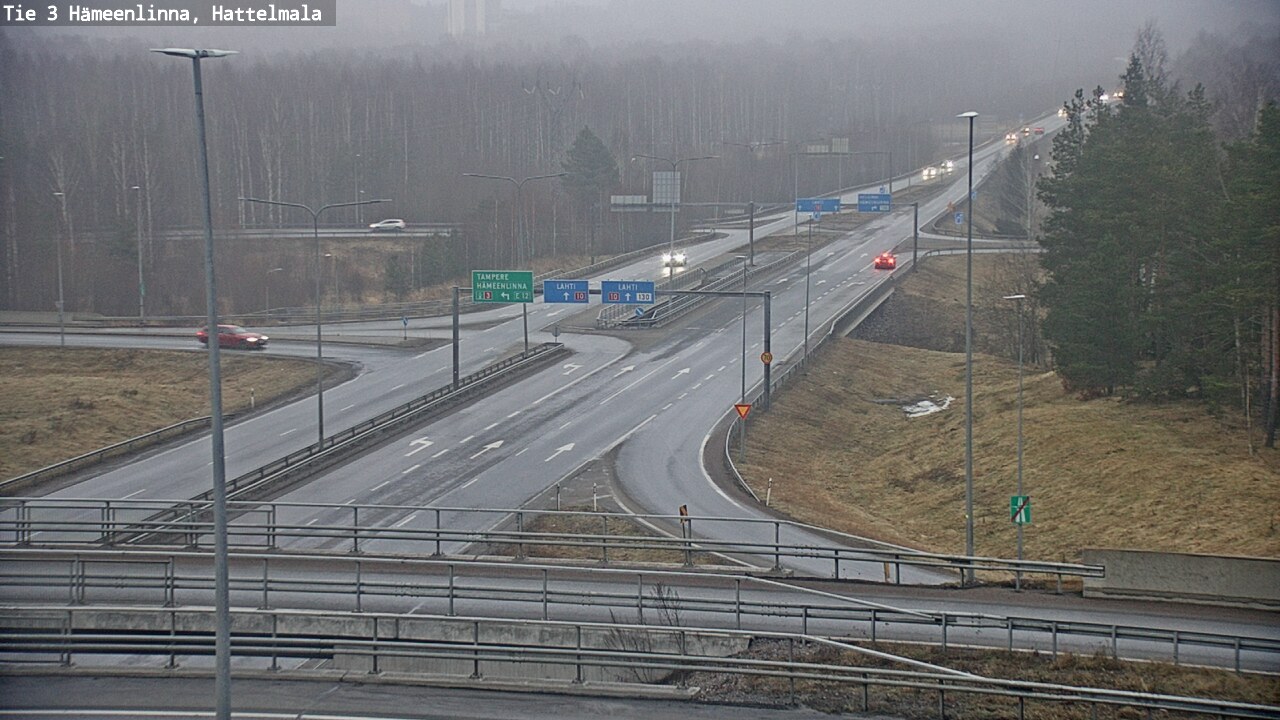 Weather Camera Image Road 3 Hämeenlinna, Hattelmala, Hämeenlinna, Kanta-Häme