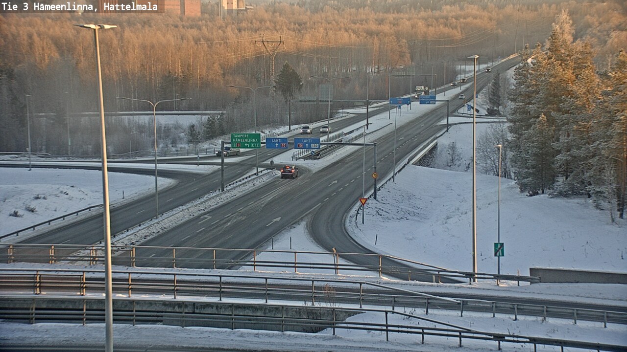 Weather Camera Image Road 3 Hämeenlinna, Hattelmala, Hämeenlinna, Kanta-Häme