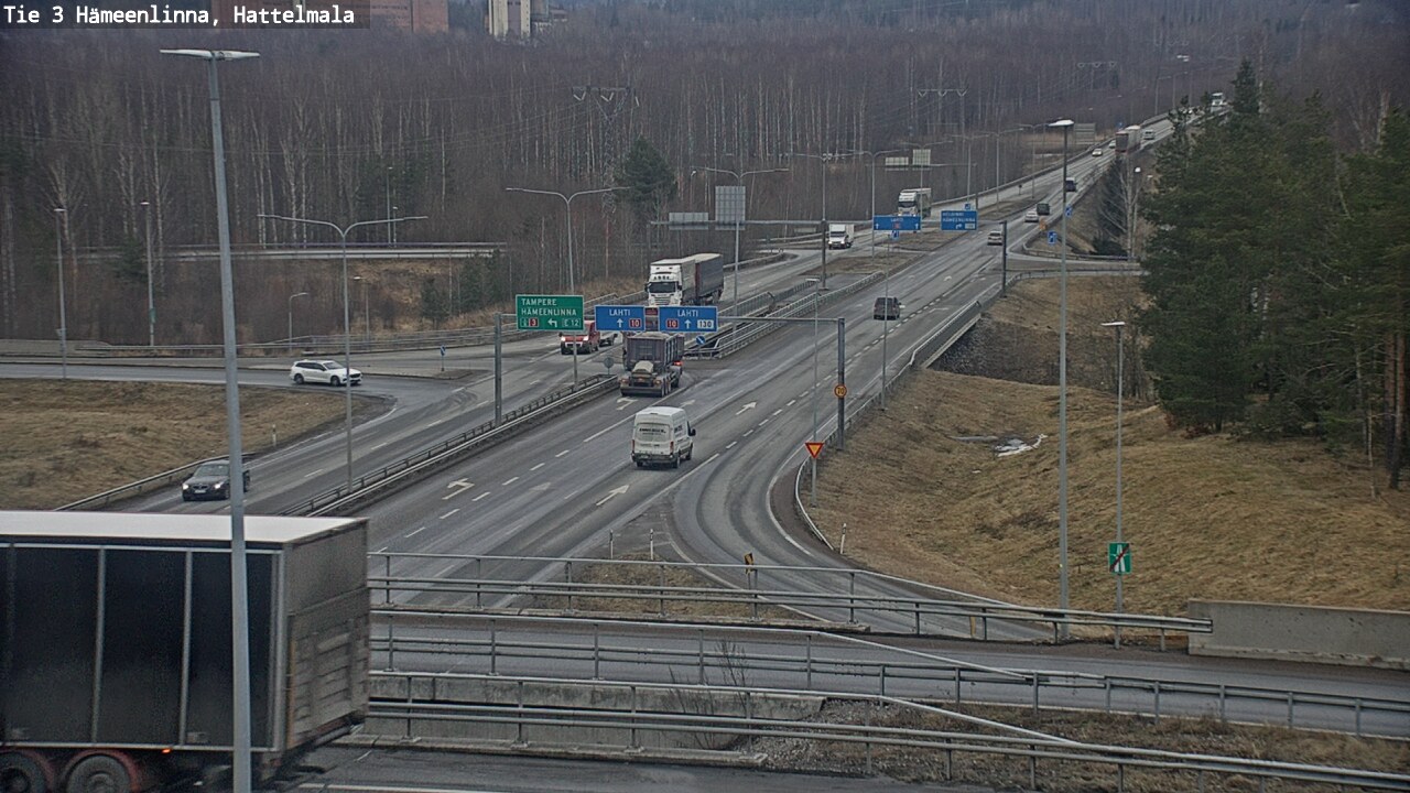 Weather Camera Image Road 3 Hämeenlinna, Hattelmala, Hämeenlinna, Kanta-Häme