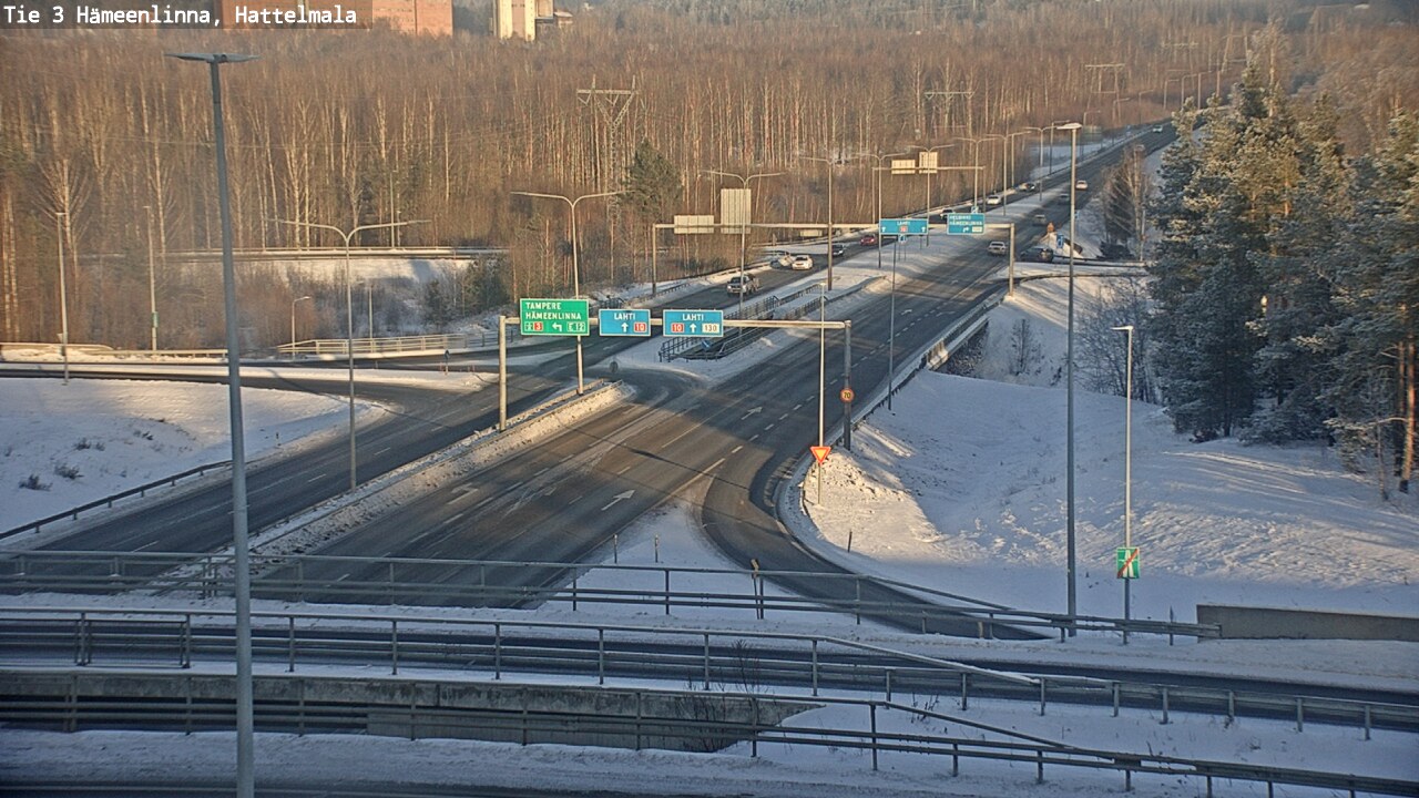Weather Camera Image Road 3 Hämeenlinna, Hattelmala, Hämeenlinna, Kanta-Häme