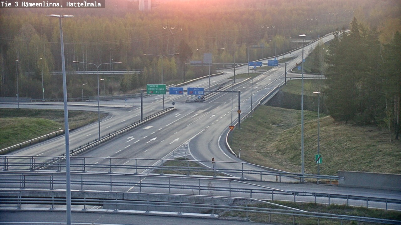 Weather Camera Image Väg 3 Tavastehus, Hattelmala, Hämeenlinna, Kanta-Häme