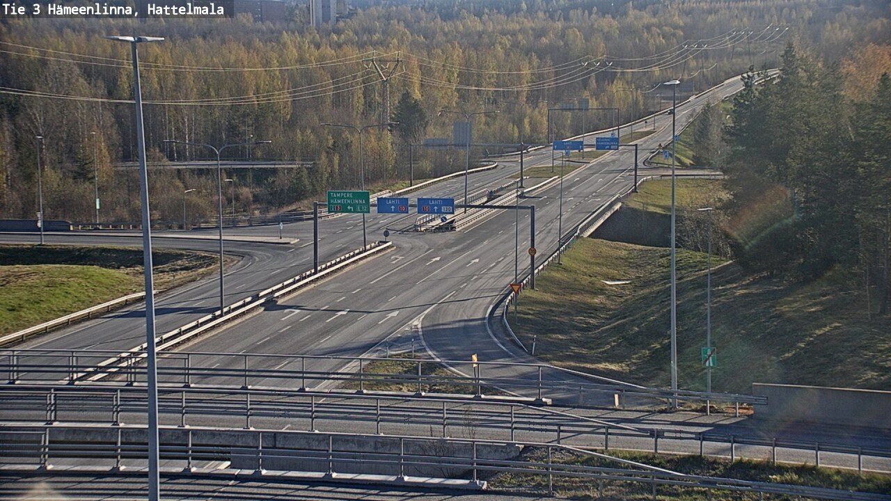 Weather Camera Image Road 3 Hämeenlinna, Hattelmala, Hämeenlinna, Kanta-Häme