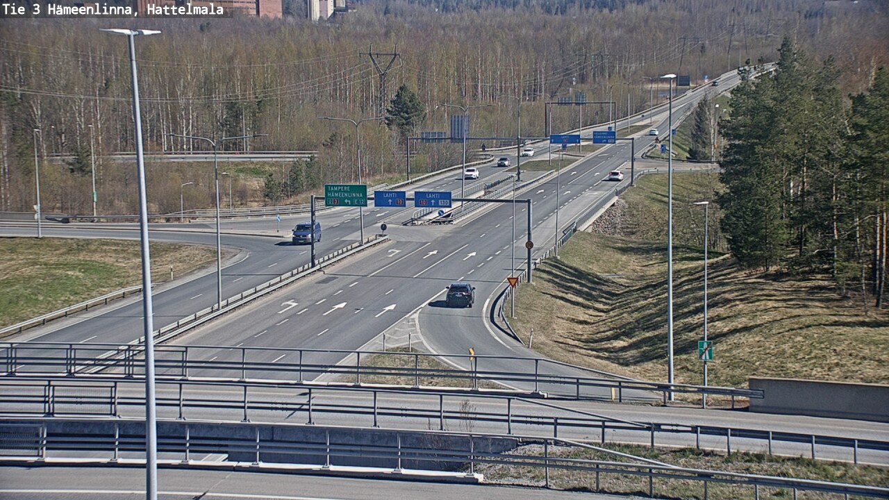 Weather Camera Image Road 3 Hämeenlinna, Hattelmala, Hämeenlinna, Kanta-Häme