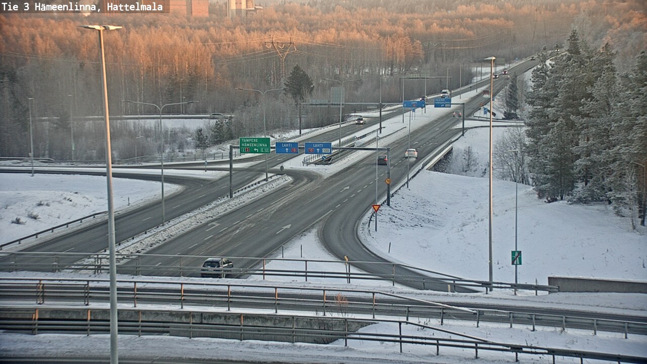 Weather Camera Image Road 3 Hämeenlinna, Hattelmala, Hämeenlinna, Kanta-Häme