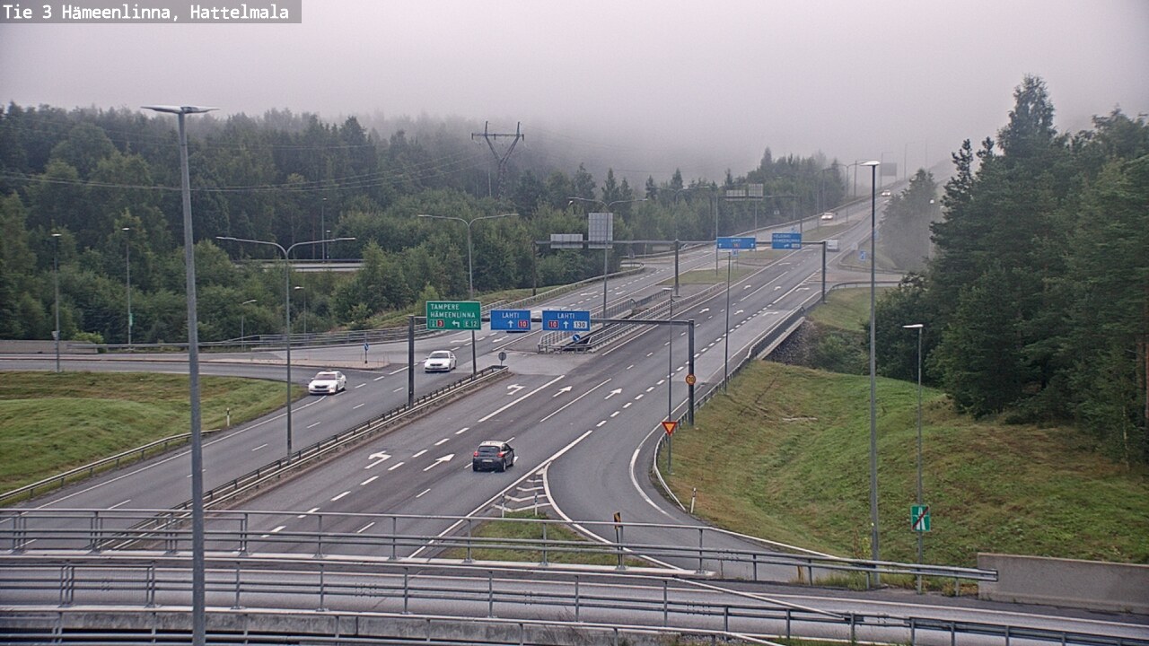 Weather Camera Image Road 3 Hämeenlinna, Hattelmala, Hämeenlinna, Kanta-Häme