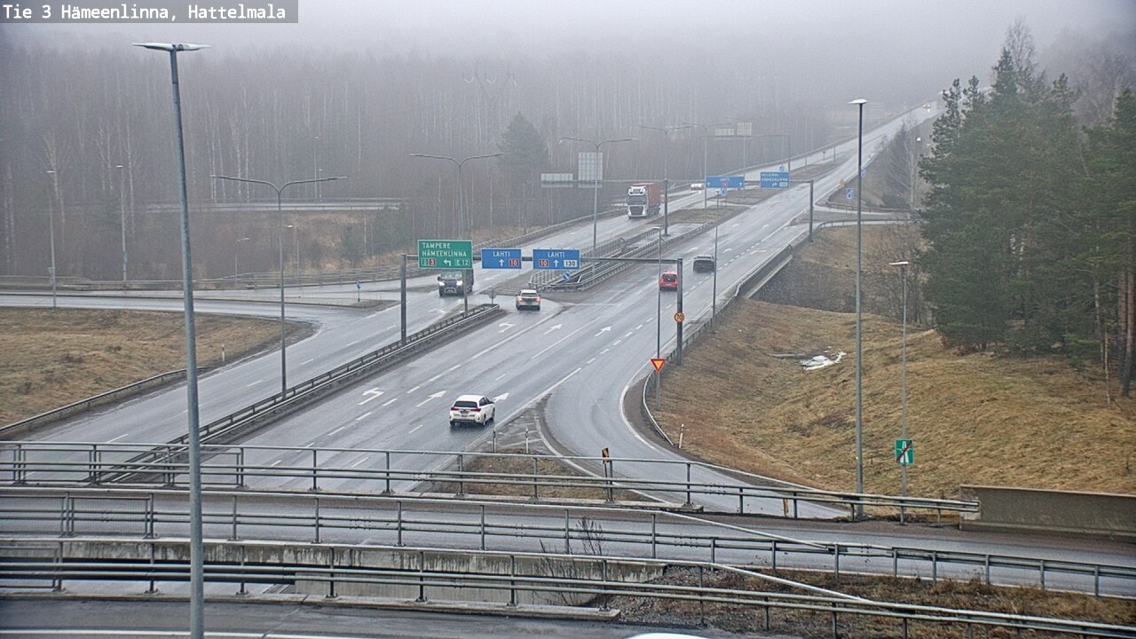 Weather Camera Image Road 3 Hämeenlinna, Hattelmala, Hämeenlinna, Kanta-Häme