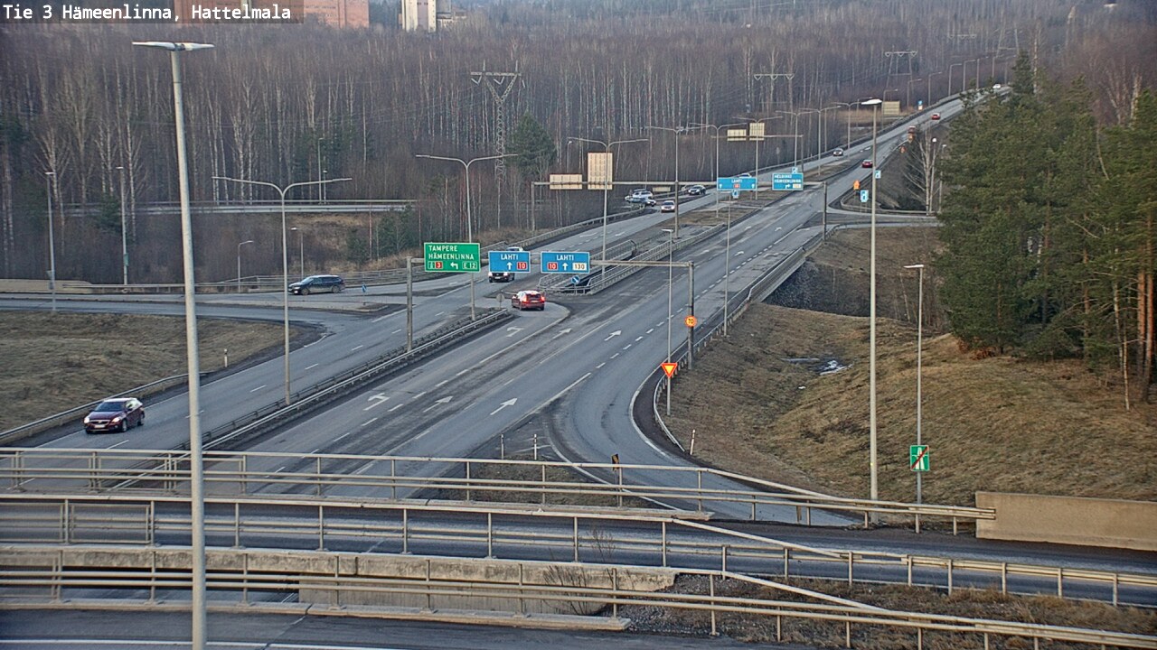 Weather Camera Image Road 3 Hämeenlinna, Hattelmala, Hämeenlinna, Kanta-Häme