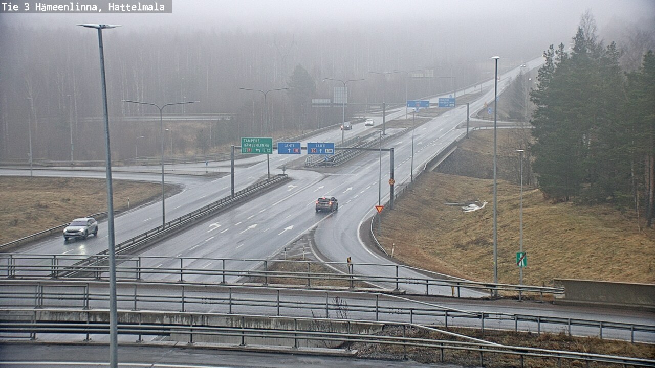Weather Camera Image Road 3 Hämeenlinna, Hattelmala, Hämeenlinna, Kanta-Häme