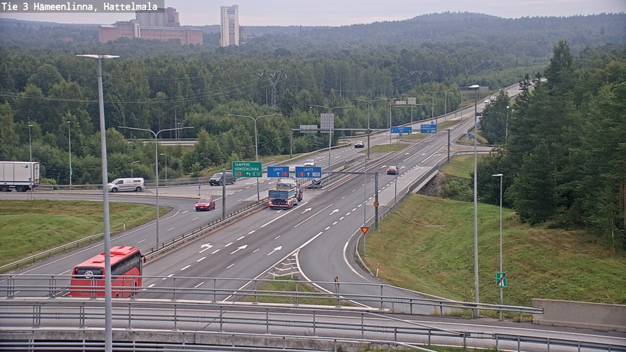 Weather Camera Image Road 3 Hämeenlinna, Hattelmala, Hämeenlinna, Kanta-Häme