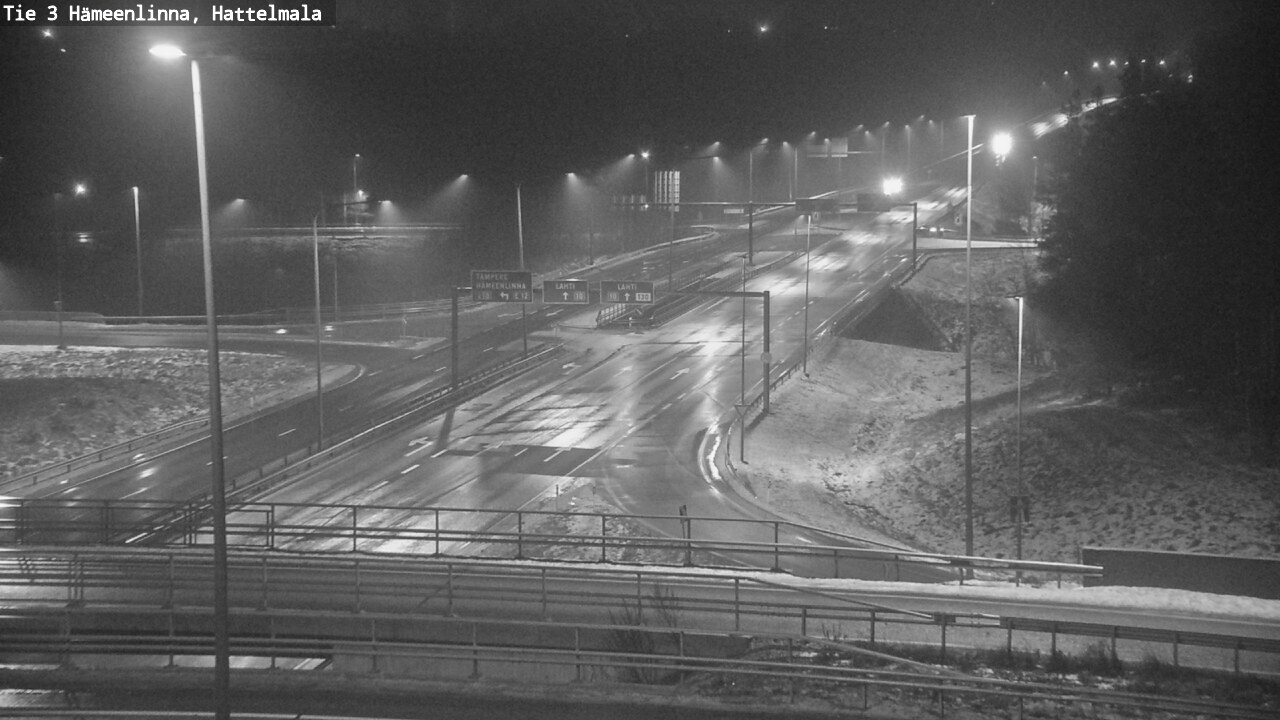Weather Camera Image Road 3 Hämeenlinna, Hattelmala, Hämeenlinna, Kanta-Häme