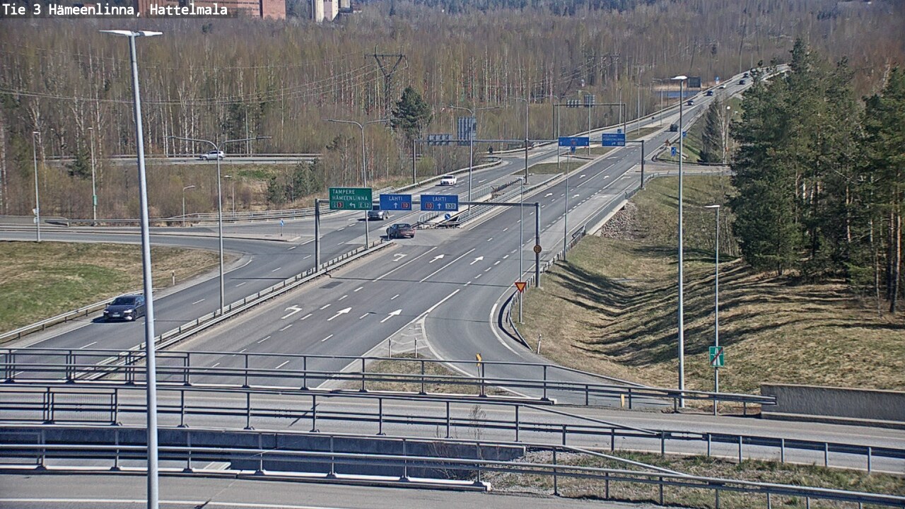 Weather Camera Image Road 3 Hämeenlinna, Hattelmala, Hämeenlinna, Kanta-Häme