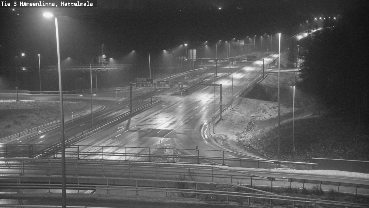 Weather Camera Image Road 3 Hämeenlinna, Hattelmala, Hämeenlinna, Kanta-Häme