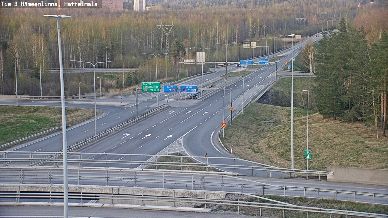 Weather Camera Image Road 3 Hämeenlinna, Hattelmala, Hämeenlinna, Kanta-Häme