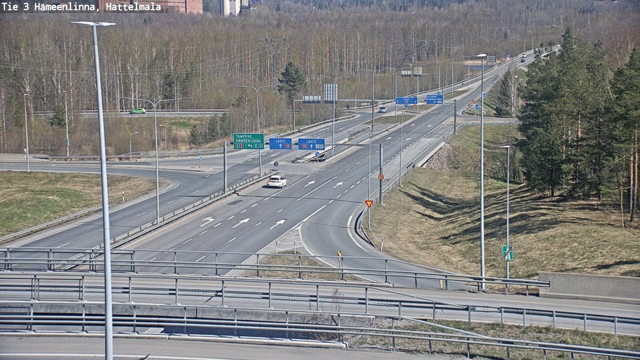 Weather Camera Image Road 3 Hämeenlinna, Hattelmala, Hämeenlinna, Kanta-Häme