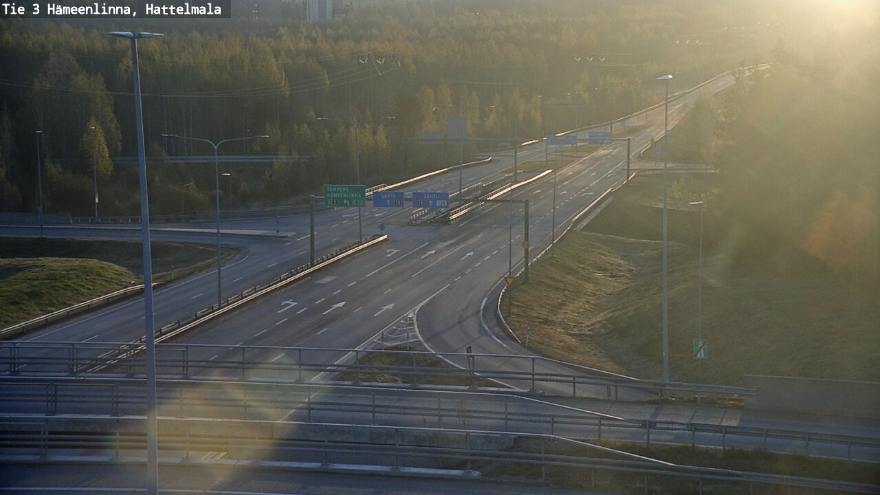 Weather Camera Image Väg 3 Tavastehus, Hattelmala, Hämeenlinna, Kanta-Häme