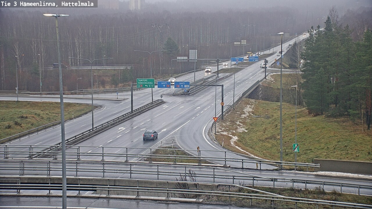 Weather Camera Image Road 3 Hämeenlinna, Hattelmala, Hämeenlinna, Kanta-Häme