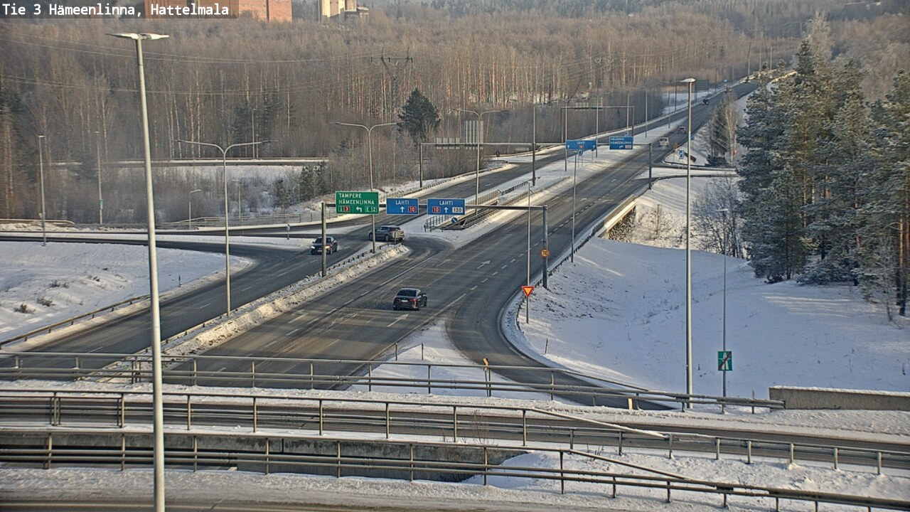 Weather Camera Image Road 3 Hämeenlinna, Hattelmala, Hämeenlinna, Kanta-Häme