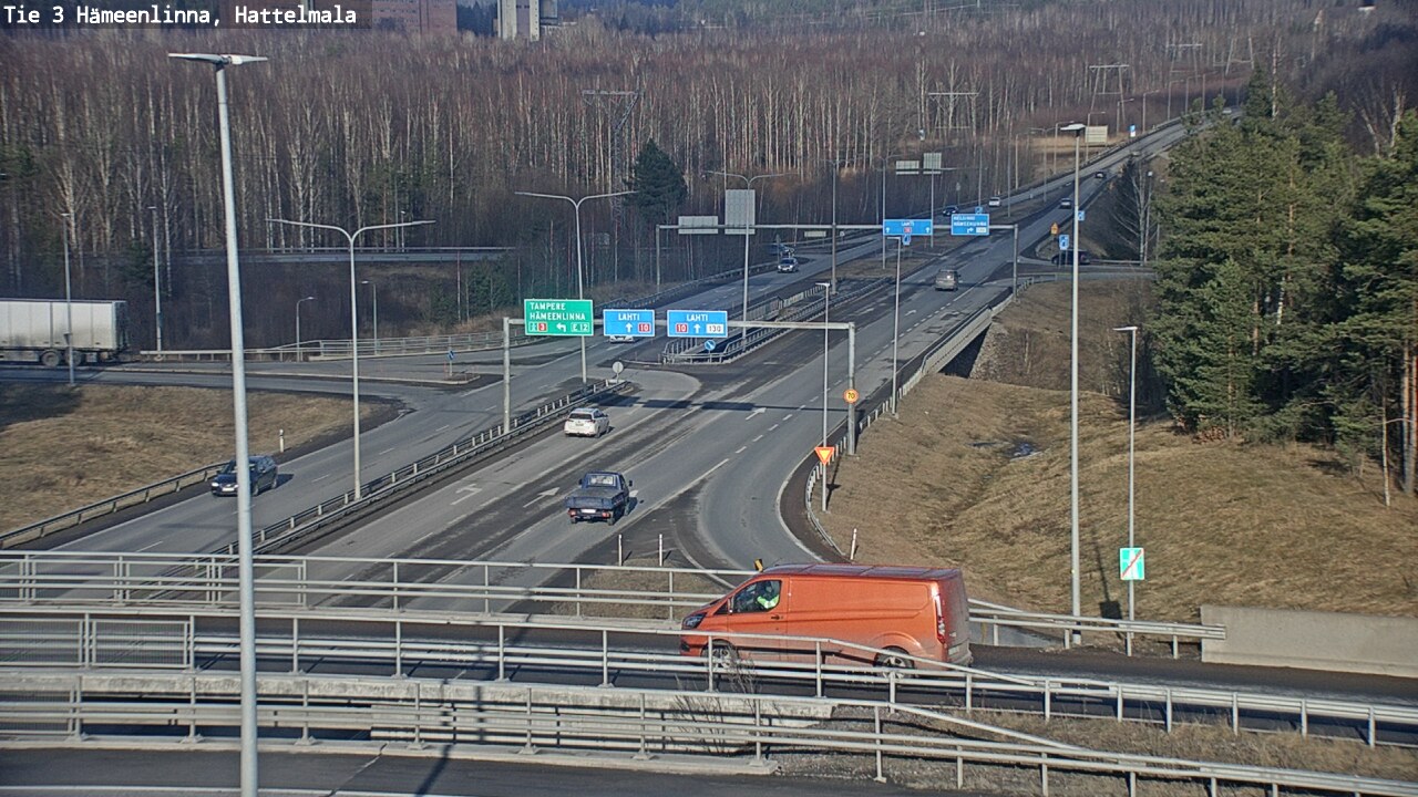 Weather Camera Image Road 3 Hämeenlinna, Hattelmala, Hämeenlinna, Kanta-Häme