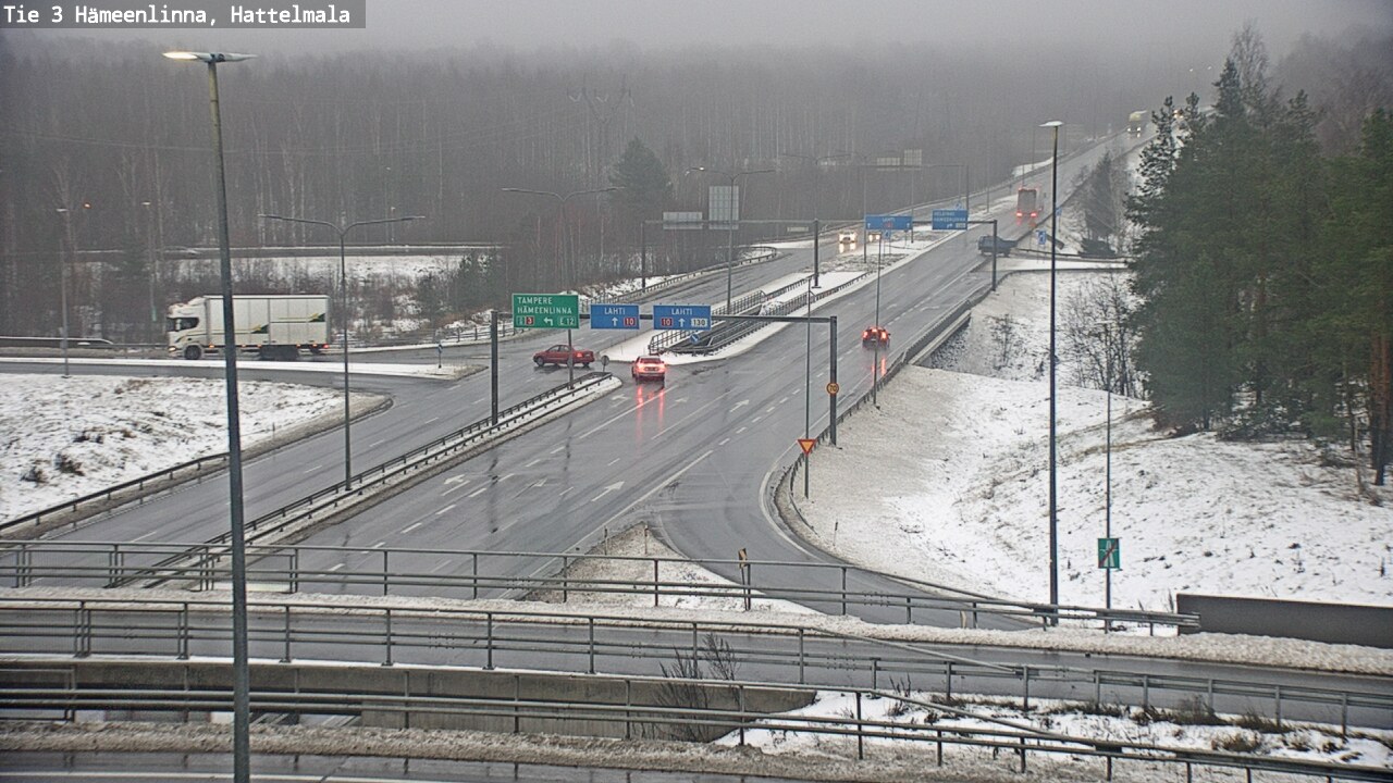 Weather Camera Image Road 3 Hämeenlinna, Hattelmala, Hämeenlinna, Kanta-Häme