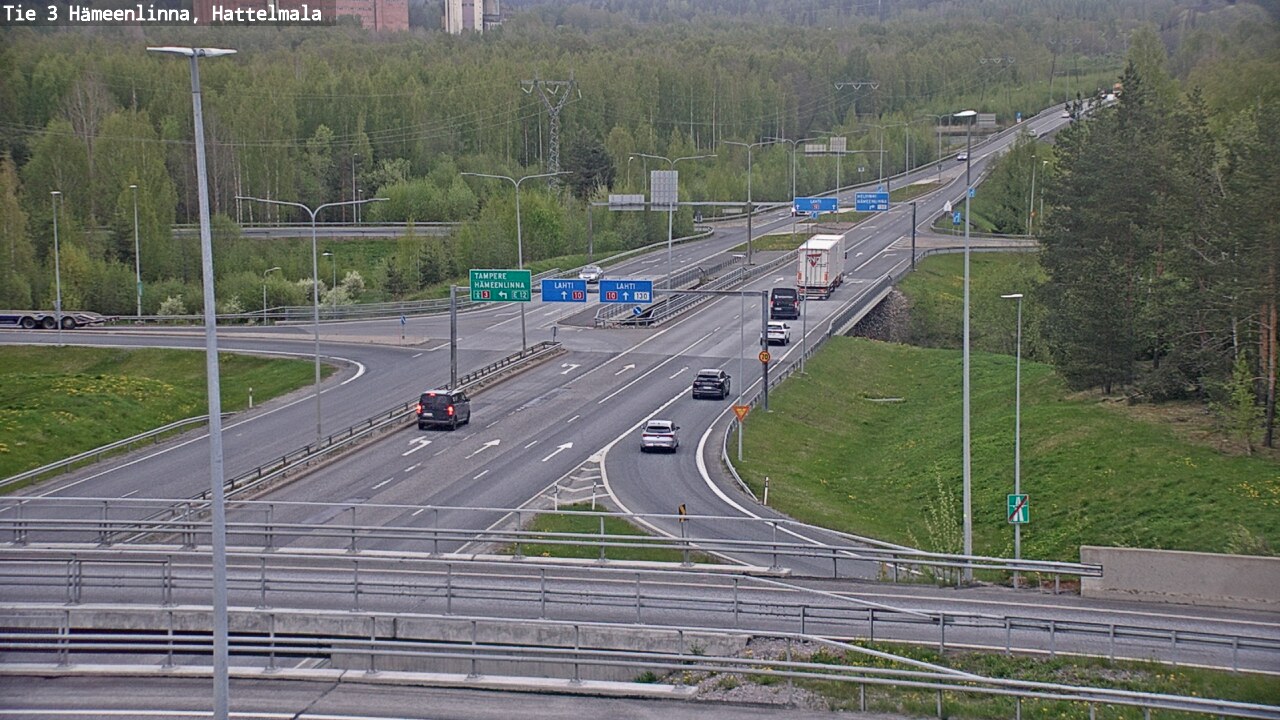 Weather Camera Image Road 3 Hämeenlinna, Hattelmala, Hämeenlinna, Kanta-Häme