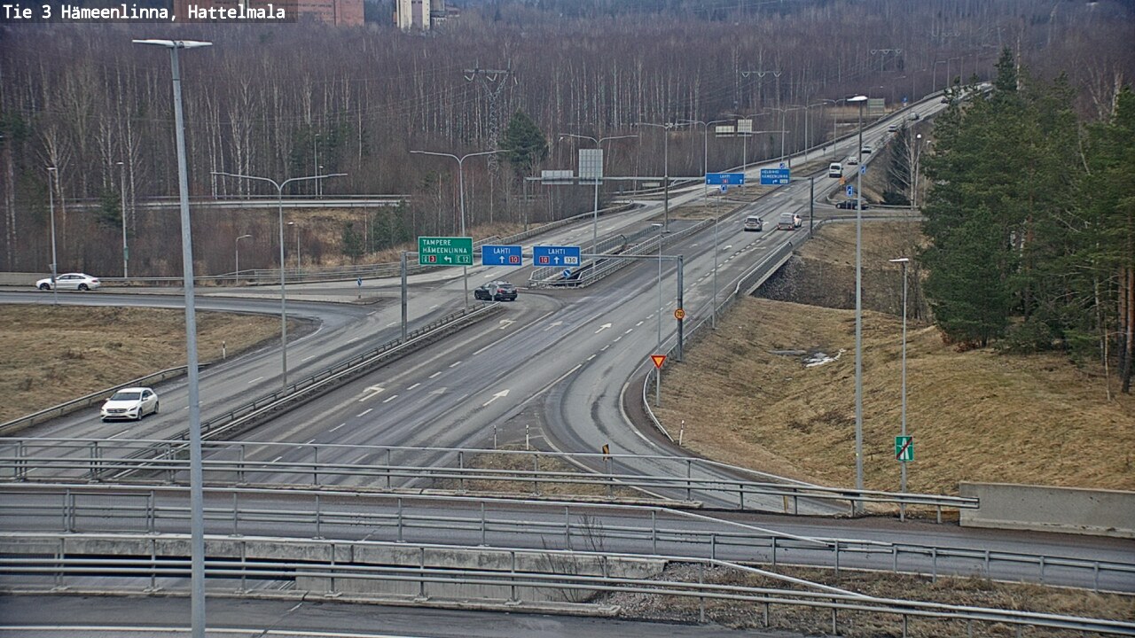 Weather Camera Image Road 3 Hämeenlinna, Hattelmala, Hämeenlinna, Kanta-Häme