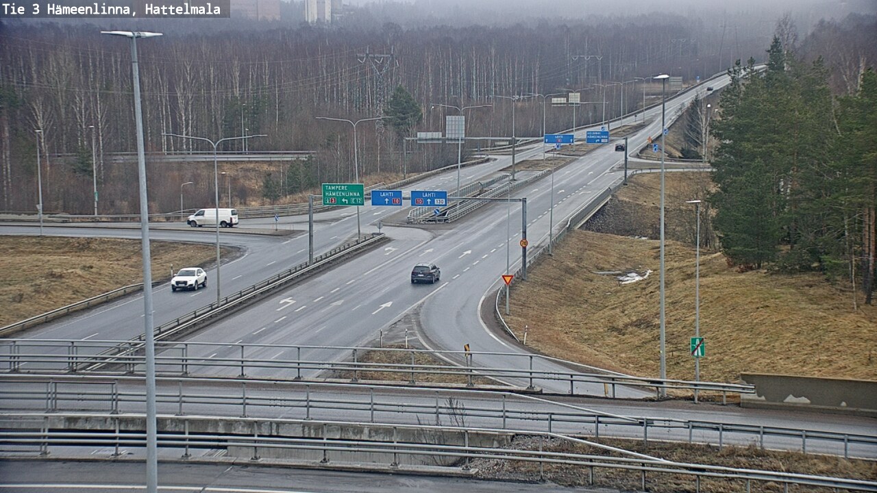Weather Camera Image Road 3 Hämeenlinna, Hattelmala, Hämeenlinna, Kanta-Häme