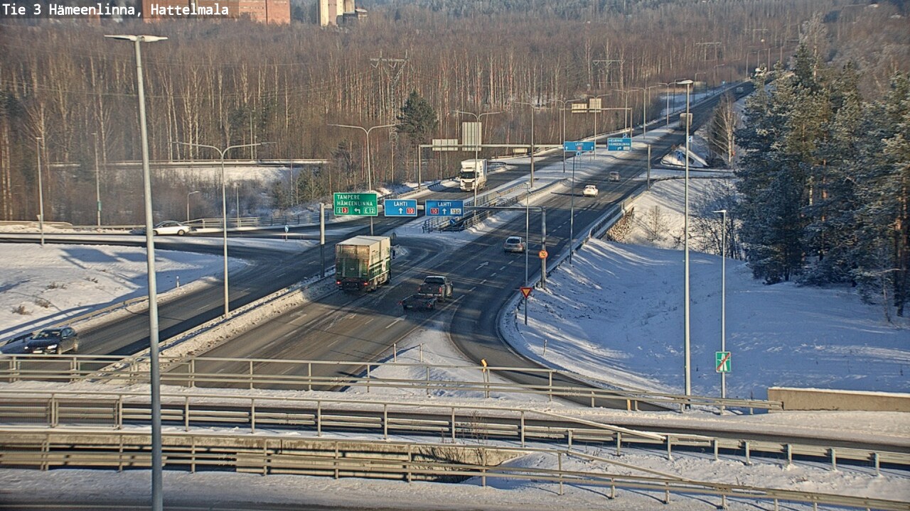Weather Camera Image Road 3 Hämeenlinna, Hattelmala, Hämeenlinna, Kanta-Häme