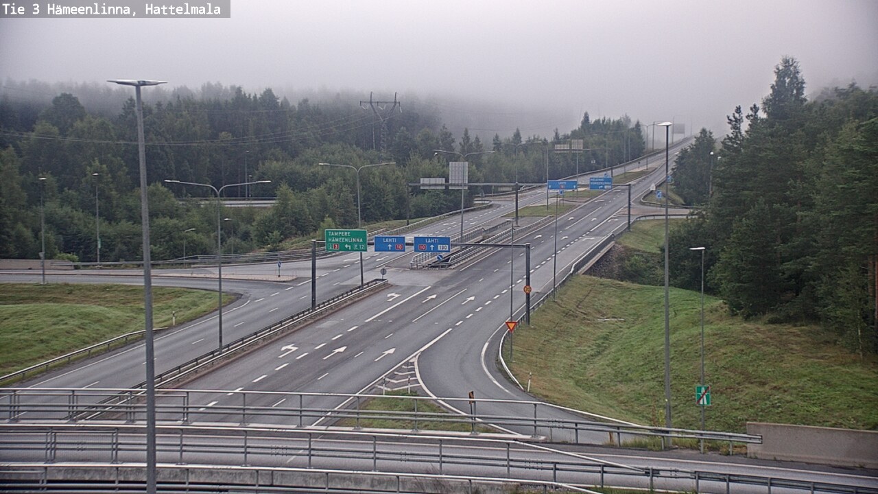 Weather Camera Image Road 3 Hämeenlinna, Hattelmala, Hämeenlinna, Kanta-Häme